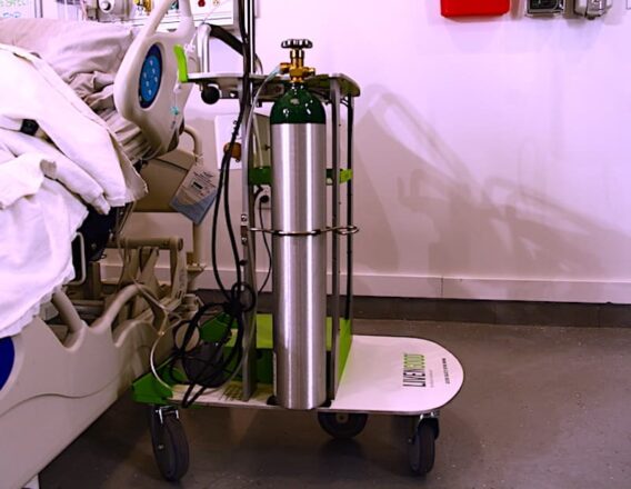 Patient acuity oxygen tank mobility device - Mobilite