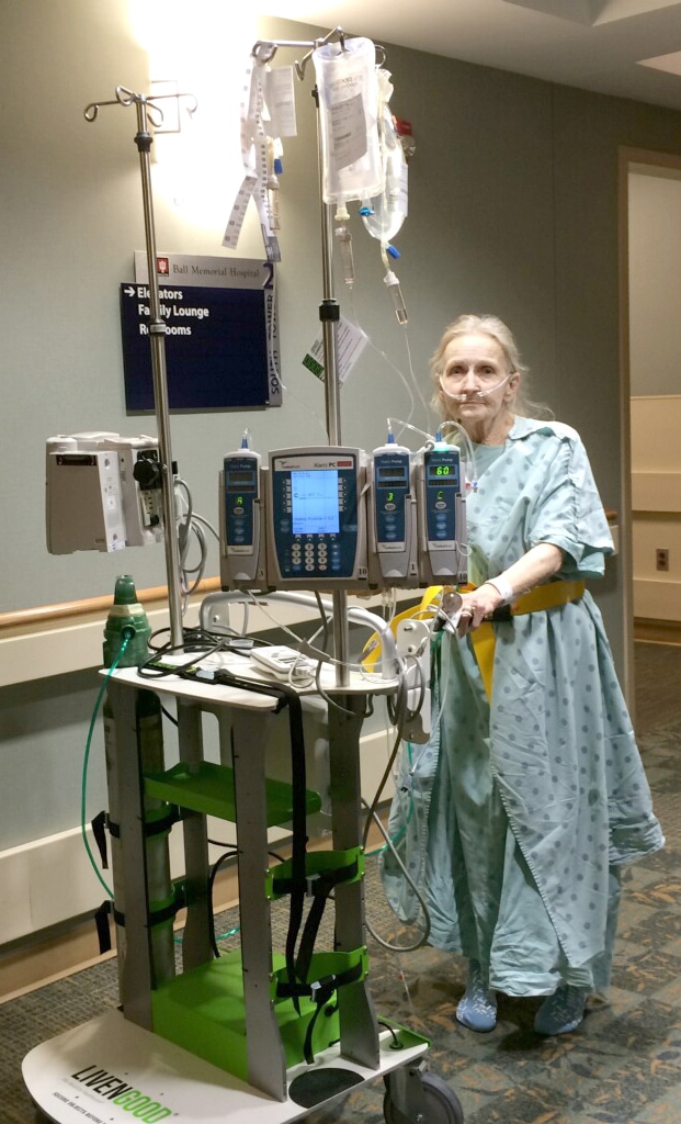 Livengood Ambulation Patient Mobility IV Pumps Arterial Line Telemetry Box